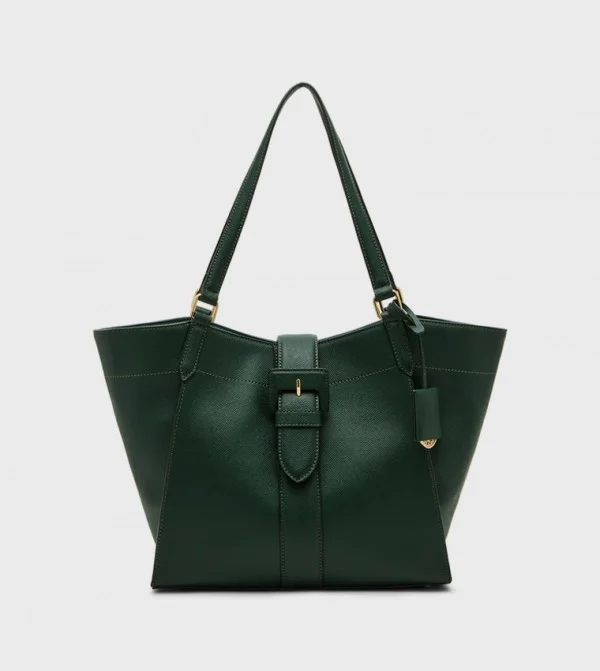 ANNE KLEIN Anne Klein Textured Buckle Detail Tote Bag